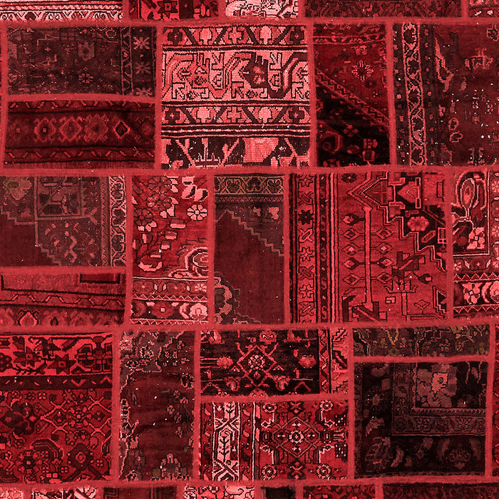 Machine Washable Oriental Red Modern Rug, wshabs5657red