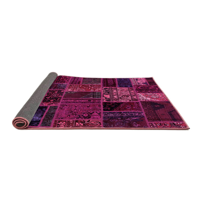 Sideview of Oriental Pink Modern Rug, abs5657pnk