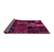 Sideview of Oriental Pink Modern Rug, abs5657pnk