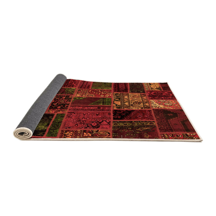 Sideview of Oriental Orange Modern Rug, abs5657org