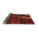 Sideview of Oriental Orange Modern Rug, abs5657org