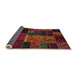 Sideview of Abstract Sangria Brown Oriental Rug, abs5658