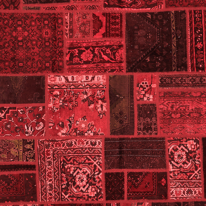 Machine Washable Oriental Red Modern Rug, wshabs5658red