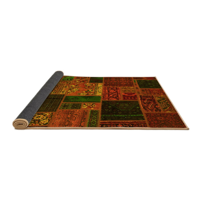 Sideview of Oriental Yellow Modern Rug, abs5658yw