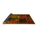 Sideview of Oriental Yellow Modern Rug, abs5658yw