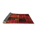 Sideview of Oriental Orange Modern Rug, abs5658org