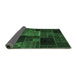 Sideview of Oriental Emerald Green Modern Rug, abs5658emgrn