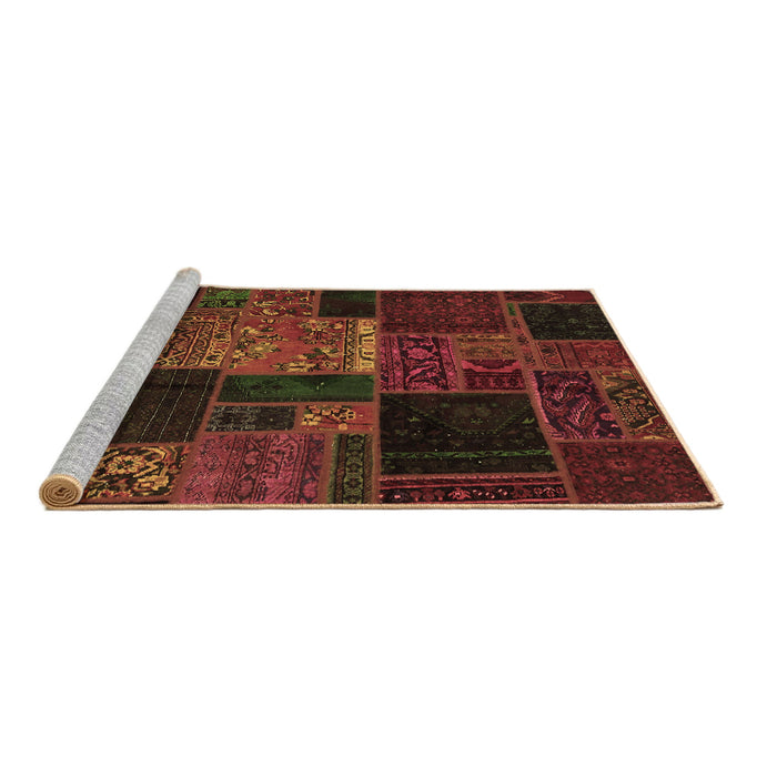 Sideview of Machine Washable Oriental Brown Modern Rug, wshabs5658brn
