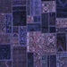 Square Oriental Blue Modern Rug, abs5658blu