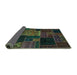 Sideview of Oriental Turquoise Modern Rug, abs5658turq