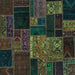 Square Oriental Turquoise Modern Rug, abs5658turq