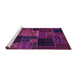 Sideview of Machine Washable Oriental Purple Modern Area Rugs, wshabs5658pur