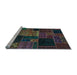 Sideview of Machine Washable Oriental Light Blue Modern Rug, wshabs5658lblu