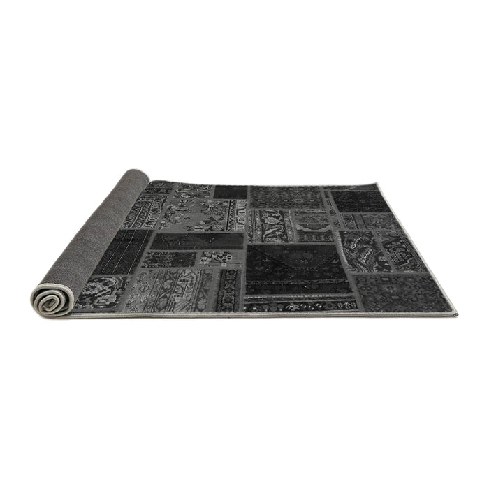 Sideview of Oriental Gray Modern Rug, abs5658gry