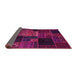 Sideview of Oriental Pink Modern Rug, abs5658pnk