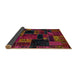 Sideview of Abstract Dark Sienna Brown Oriental Rug, abs5659