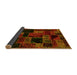 Sideview of Oriental Yellow Modern Rug, abs5659yw