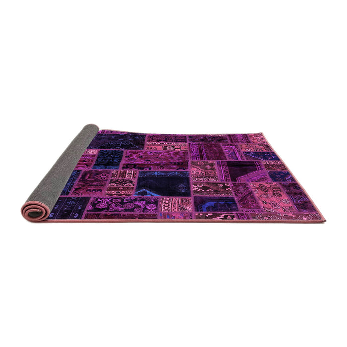 Sideview of Oriental Purple Modern Rug, abs5659pur