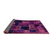 Sideview of Oriental Purple Modern Rug, abs5659pur