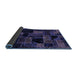 Sideview of Oriental Blue Modern Rug, abs5659blu