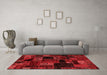 Modern Red Washable Rugs