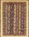 Machine Washable Abstract Red Brown Rug, wshabs565