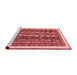 Modern Red Washable Rugs