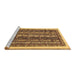 Sideview of Machine Washable Abstract Brown Modern Rug, wshabs565brn