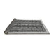 Sideview of Abstract Gray Modern Rug, abs565gry