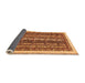 Sideview of Abstract Orange Modern Rug, abs565org