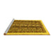 Sideview of Machine Washable Abstract Yellow Modern Rug, wshabs565yw