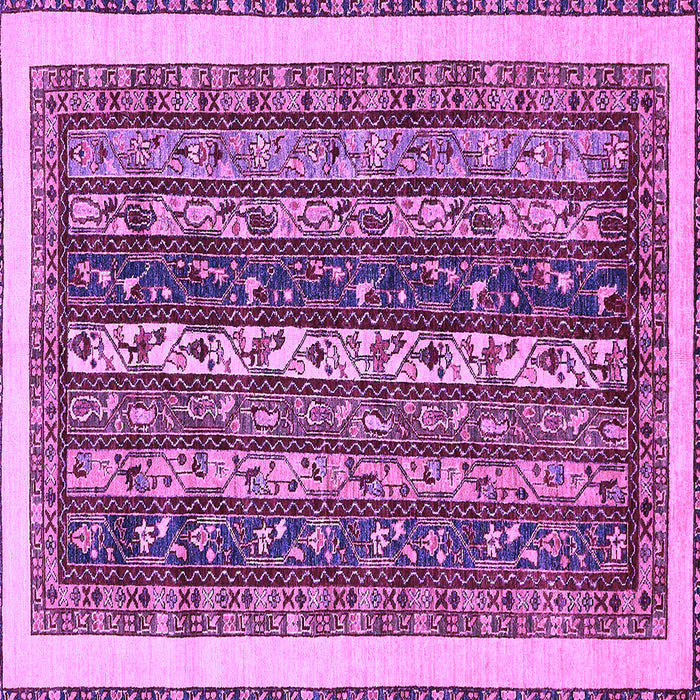 Square Machine Washable Abstract Purple Modern Area Rugs, wshabs565pur