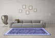 Machine Washable Abstract Blue Modern Rug in a Living Room, wshabs565blu