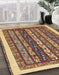 Machine Washable Abstract Red Brown Rug in a Family Room, wshabs565