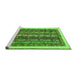 Sideview of Machine Washable Abstract Green Modern Area Rugs, wshabs565grn