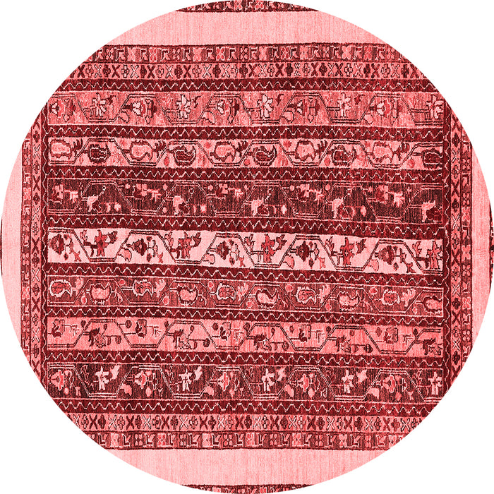 Machine Washable Abstract Red Modern Rug, wshabs565red