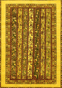 Abstract Yellow Modern Rug, abs565yw