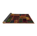 Sideview of Abstract Saddle Brown Oriental Rug, abs5660