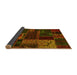 Sideview of Oriental Yellow Modern Rug, abs5660yw