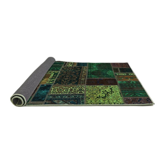 Sideview of Oriental Turquoise Modern Rug, abs5660turq