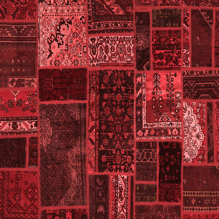 Machine Washable Oriental Red Modern Rug, wshabs5660red