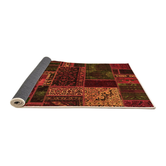 Sideview of Oriental Orange Modern Rug, abs5660org