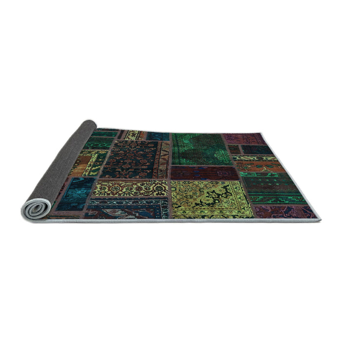 Sideview of Oriental Light Blue Modern Rug, abs5660lblu