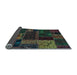 Sideview of Oriental Light Blue Modern Rug, abs5660lblu