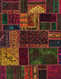 Abstract Saddle Brown Oriental Rug, abs5660