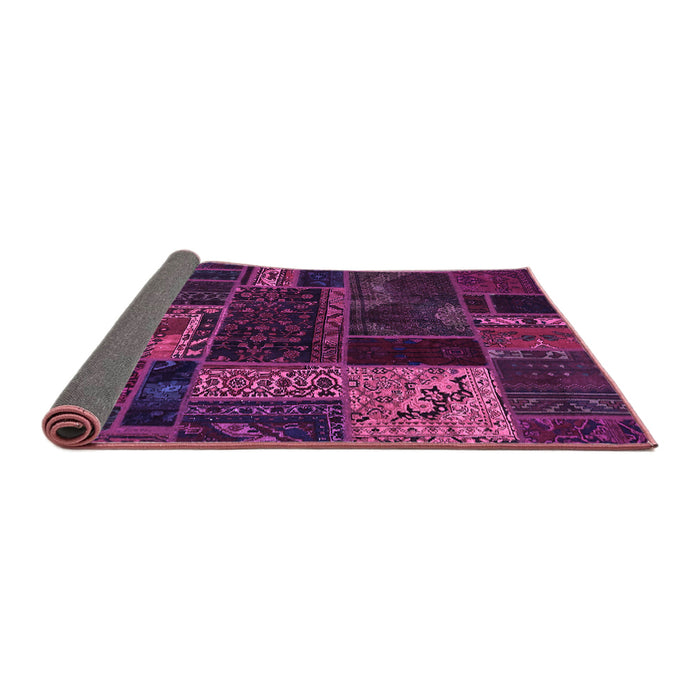 Sideview of Oriental Purple Modern Rug, abs5660pur