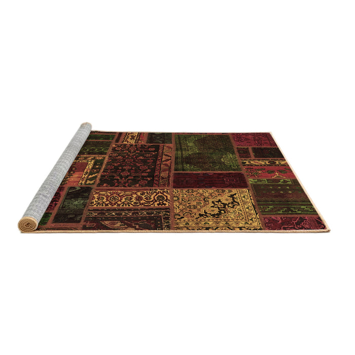 Sideview of Machine Washable Oriental Brown Modern Rug, wshabs5660brn