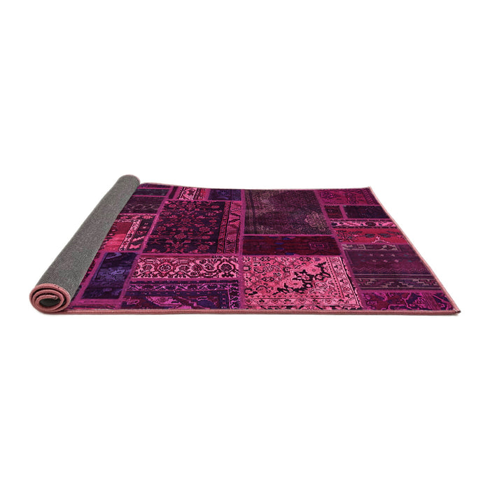 Sideview of Oriental Pink Modern Rug, abs5660pnk