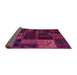 Sideview of Oriental Pink Modern Rug, abs5660pnk