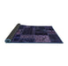 Sideview of Oriental Blue Modern Rug, abs5660blu